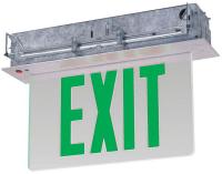 6CGN6 Exit Sign w/ Bttry Back Up, 0.6W, Green, 1