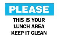 6CH01 Maintenance Sign, 10 x 14In, BL and BK/WHT