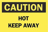 6CH72 Caution Sign, 10 x 14In, BK/YEL, ENG, Text