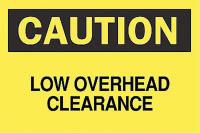 6CH90 Caution Sign, 7 x 10In, BK/YEL, ENG, Text