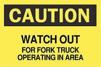 6CJ09 Caution Sign, 7 x 10In, BK/YEL, ENG, Text