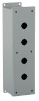 6CJX5 Enclosure, Pushbutton, 4Hole, Sheet Steel