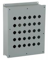 6CJY7 Enclosure, Pushbutton, 30Hole, Sheet Steel