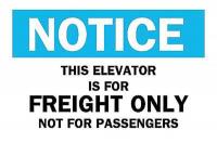 6CK28 Notice Sign, 7 x 10In, BL and BK/WHT, ENG