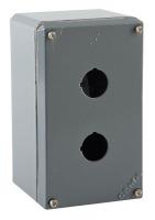 6CKC3 Enclosure, Pushbutton, 2Hole, DieCast Alum