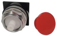 6CKE1 Pushbutton, 30mm, 2-3/8In Mushroom, Red