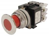 6CKH5 Pushbutton, 30mm, 2 Pos, Mushrm, 1NO-1NC, Rd