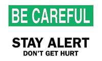 6CN04 Safety Sign 7&quot; X 10&quot;