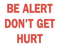 6CN51 Caution Sign, 10 x 14In, R/WHT, ENG, Text
