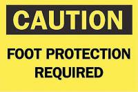 6CP15 Caution Sign, 7 x 10In, BK/YEL, ENG, Text