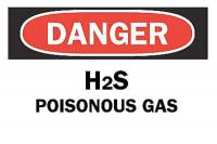 6CP35 Danger Sign, 7 x 10In, R and BK/WHT, ENG