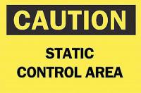 6CR09 Caution Sign, 10 x 14In, BK/YEL, ENG, Text