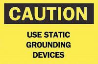6CR14 Caution Sign, 7 x 10In, BK/YEL, ENG, Text