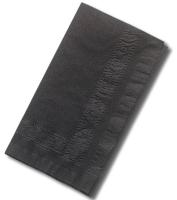 6CRF5 Dinner Napkin, Black, 1/8 Fold, PK 1000