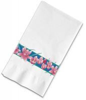 6CRF8 Dinner Napkins, Cranberry, Blue, PK 1000