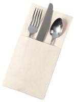6CRG6 Dinner Napkin, Ecru, Half Fold, PK 1200