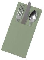 6CRG7 Dinner Napkin, Sage, Half Fold, PK 1200