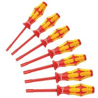 6CRW3 Ins Nut Driver Set, SAE, 7 Pc, 3/16-1/2 In