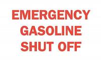 6CT86 Fire Emergency Sign, 10 x 14In, R/WHT, ENG