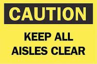 6CV37 Caution Sign, 7 x 10In, BK/YEL, ENG, Text