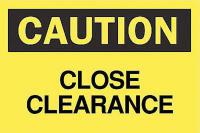 6CV72 Caution Sign, 10 x 14In, BK/YEL, ENG, Text