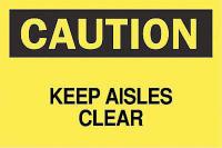 6CV73 Caution Sign, 10 x 14In, BK/YEL, ENG, Text