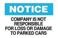 6CV86 Instruction Sign, 10 x 14In, BK and BL/WHT