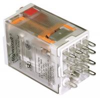 6CWD4 Relay, Plug-In, 14 Pin, 4PDT, 3A, 120VAC