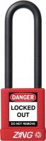 6CXH4 Lockout Padlock, KA, Red, 1/4In Shackle Dia