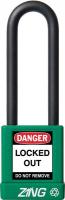 6CXH7 Lockout Padlock, KD, Green, 1/4In. Dia.