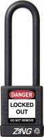 6CXH9 Lockout Padlock, KD, Black, 1/4In. Dia.