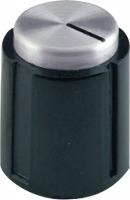 6CYJ5 Control Knob, 3/8, 1/4X7/16 PH, 6-32SS