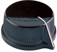 6CYK3 Pointer Knob, 7/8, 1/4X7/16 BB, 8-32 SS