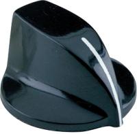 6CYK8 Pointer Knob, 1-1/8, 1/4X7/16 PH, 8-32 SS