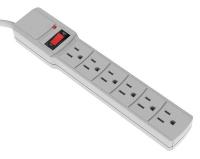 6CYY6 Surge Protector, 120V, 15A, 6 Outlets