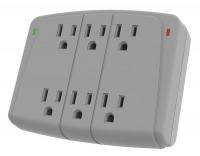 6CYY7 Surge Protector, 120V, 15A, 6 Outlets