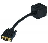 6CZW3 CPU Cord Splitter, VGA M/(2)VGA F