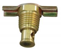 6D911 Drain Cock, Brass, MNPT, Size 3/8 In.