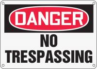 6DGH1 Danger Sign, 10 x 14In, R and BK/WHT, ENG