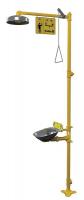 6DGX0 Drench Shower With Eyewash, Yellow