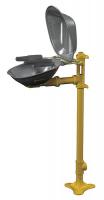 6DGY9 Eye/Face Wash Station, Ped, SS, 15-1/2 W