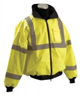 6DHG5 Bomber Jacket, Yes Insulated, Yellow, L