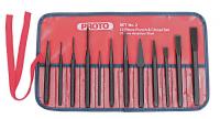 6DJY8 Punch and Chisel Set, S2, 3/8-1/2 In, 12 Pc