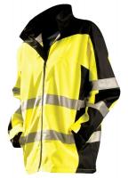 6DKA1 Breathable Rain Jacket w/Hood, Yellow, 2XL