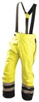 6DKC1 Hi-Vis Breathable Rain Pants, Yellow, 5XL