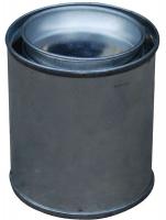 6DKW7 Round Metal Can, 4 oz, With Lid