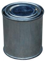 6DKW8 Round Metal Can, 8 oz, With Lid