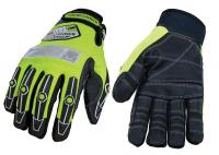 6DLG9 Mechanics Gloves, Lime Green, S, PR
