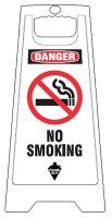 6DMG1 Floor Sign, White, 24 In., 2 Sided