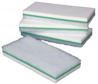 6DNA9 Melamine Utilty Scrb Pad, Wht, 9Lx4InW, PK6